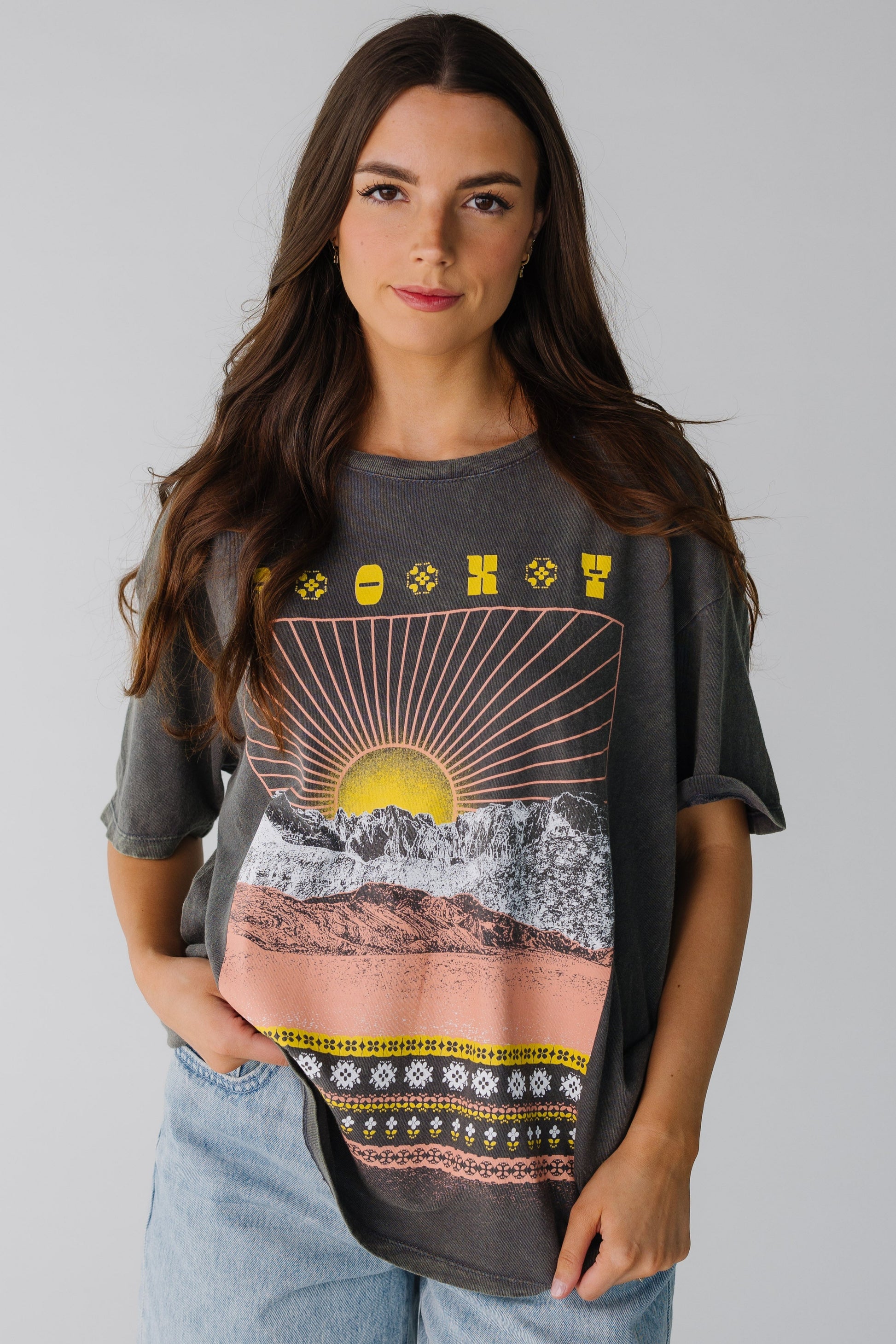 Roxy Paradise Peaks Tee in off black