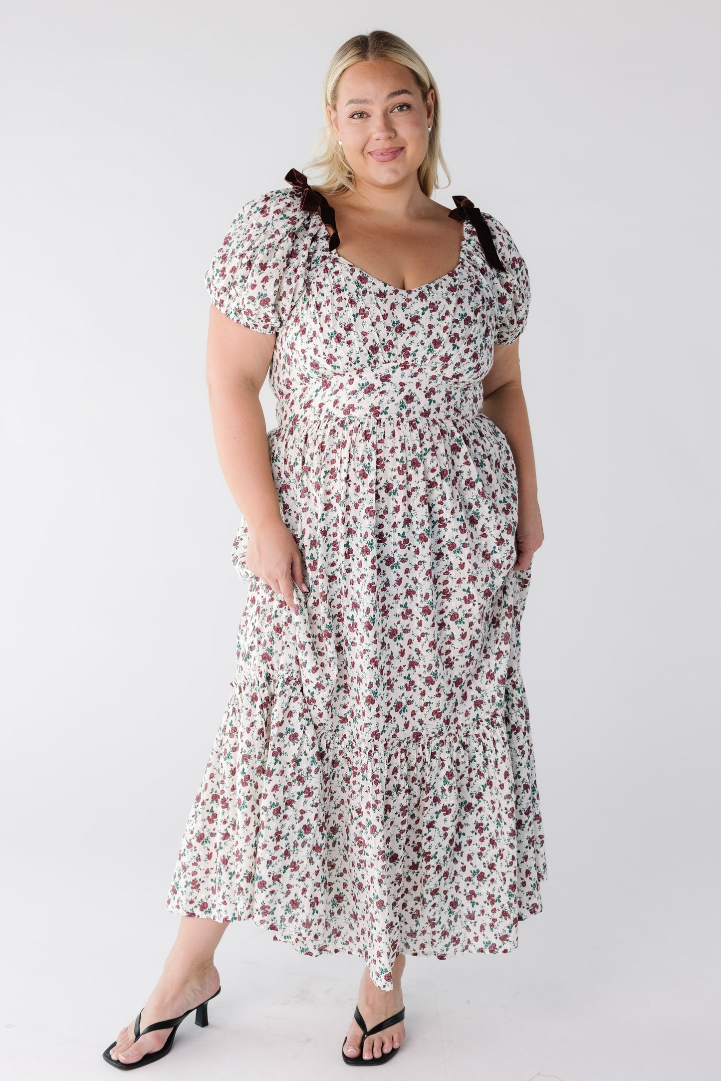 Citrus The Swiss Dobby Bow Dress WOMEN'S DRESS Citrus White Print XXL