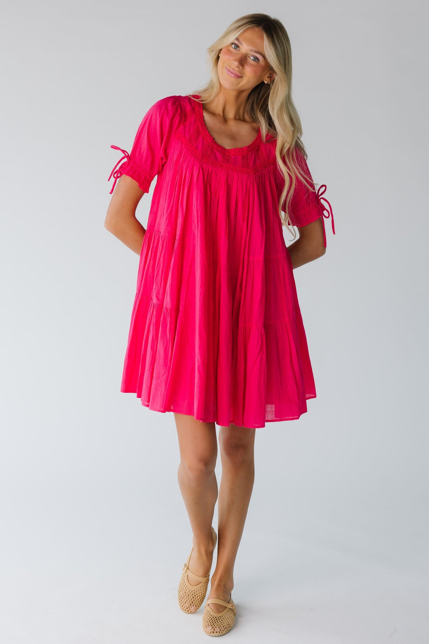 Take Me Out Knee Dress WOMEN'S DRESS Citrus Pink XS