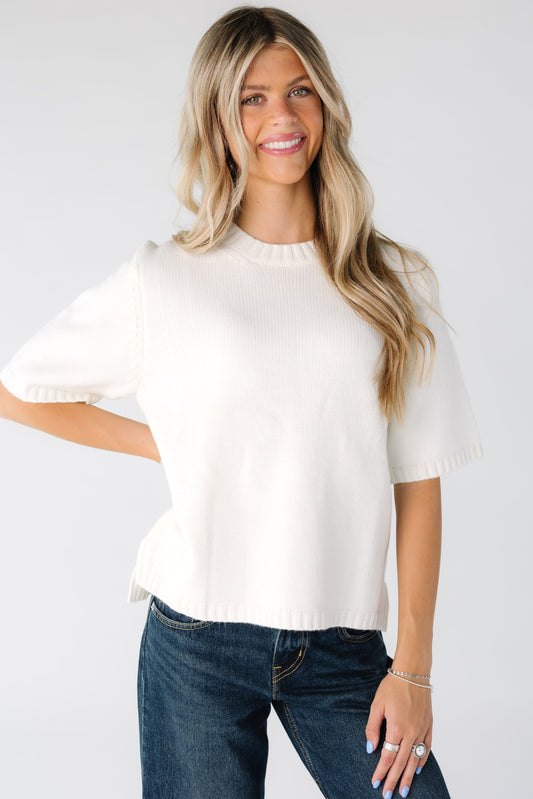 The Catherine Sweater for women in cream