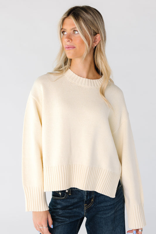The Charlotte Sweater for women and teens in ivory