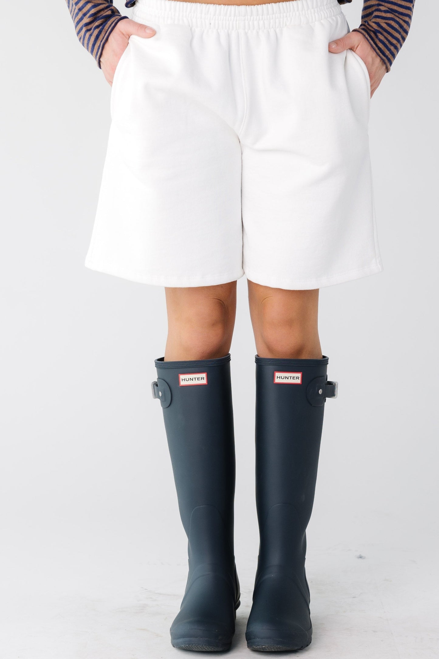 The Sprinter Shorts for women and teens in off white