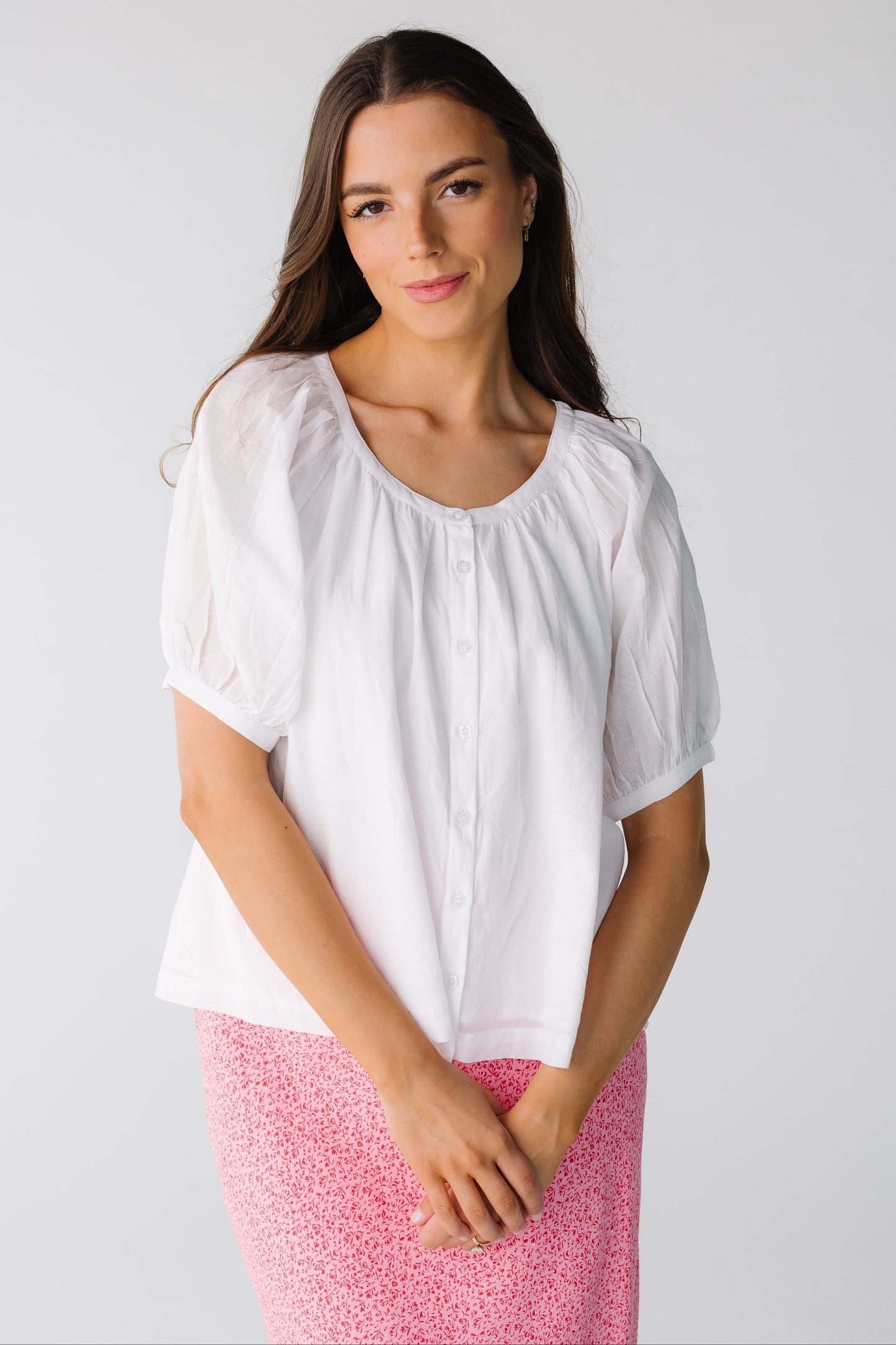 Citrus The Blooming Top - White WOMEN'S TOP Citrus White XS