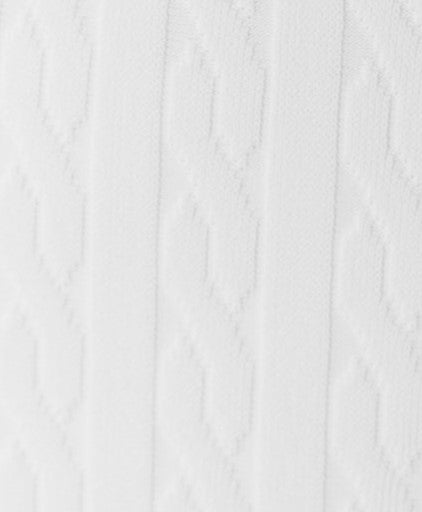 Textured white swim suit