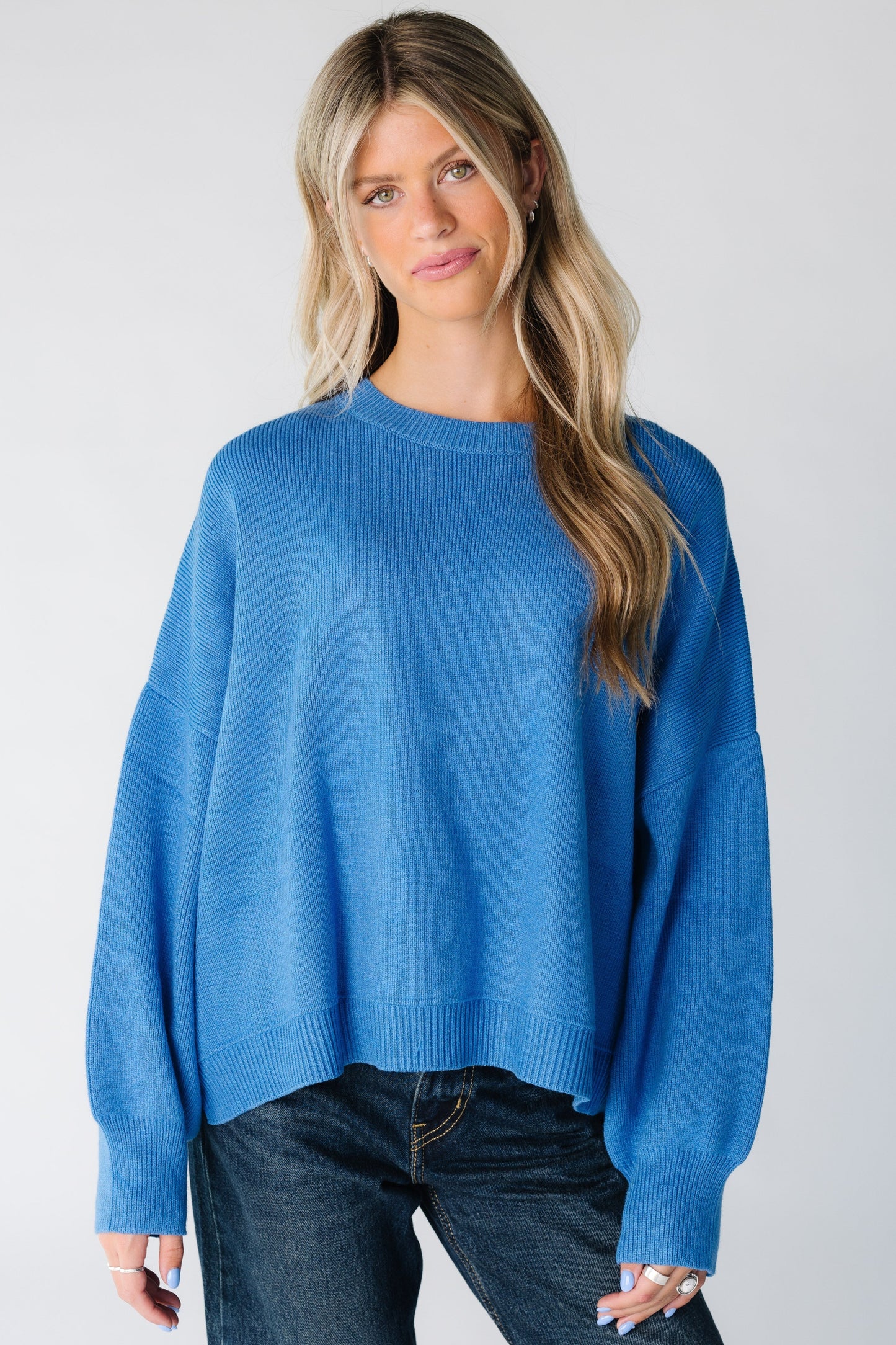 Wendy Pullover Sweater for women in blue