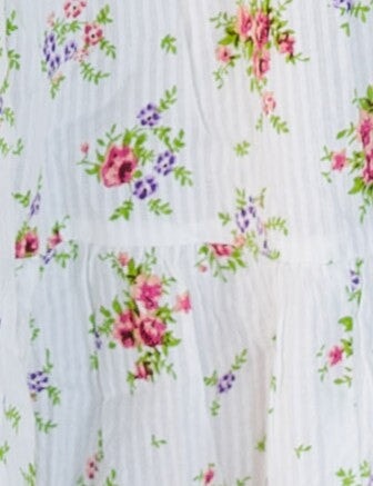 Citrus Flower Fields White Dobby Dress WOMEN'S DRESS Citrus
