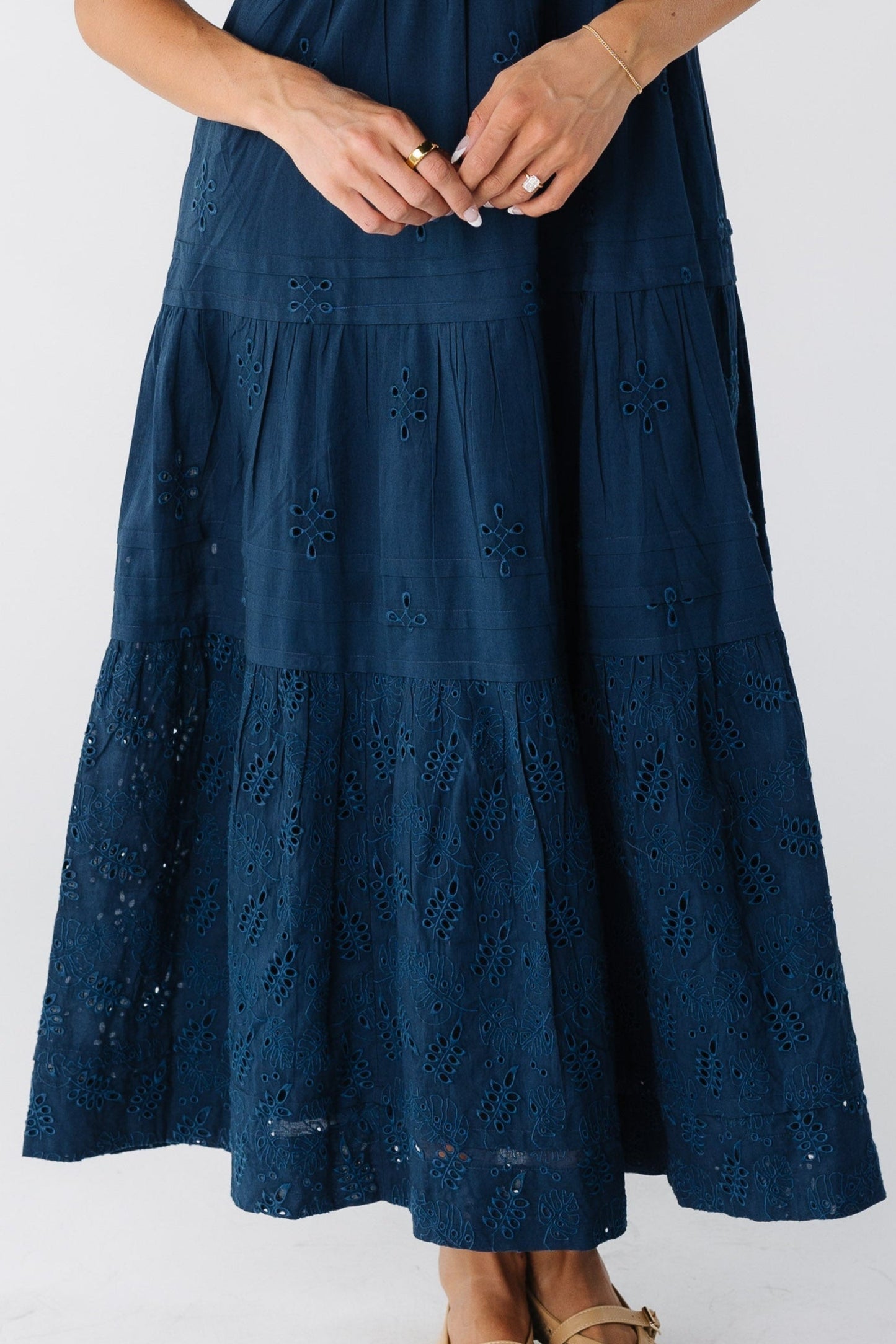 Citrus Eyelet Shae Dress - Blue WOMEN'S DRESS Citrus
