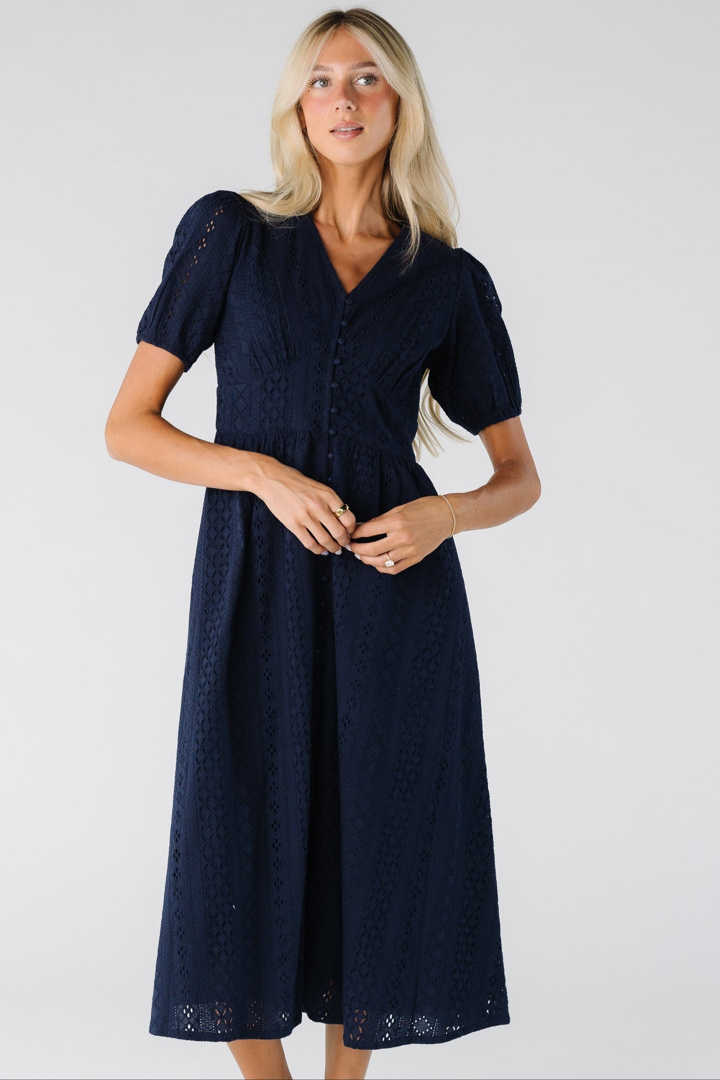 Citrus Hariam Eyelet Button Dress WOMEN'S DRESS Citrus