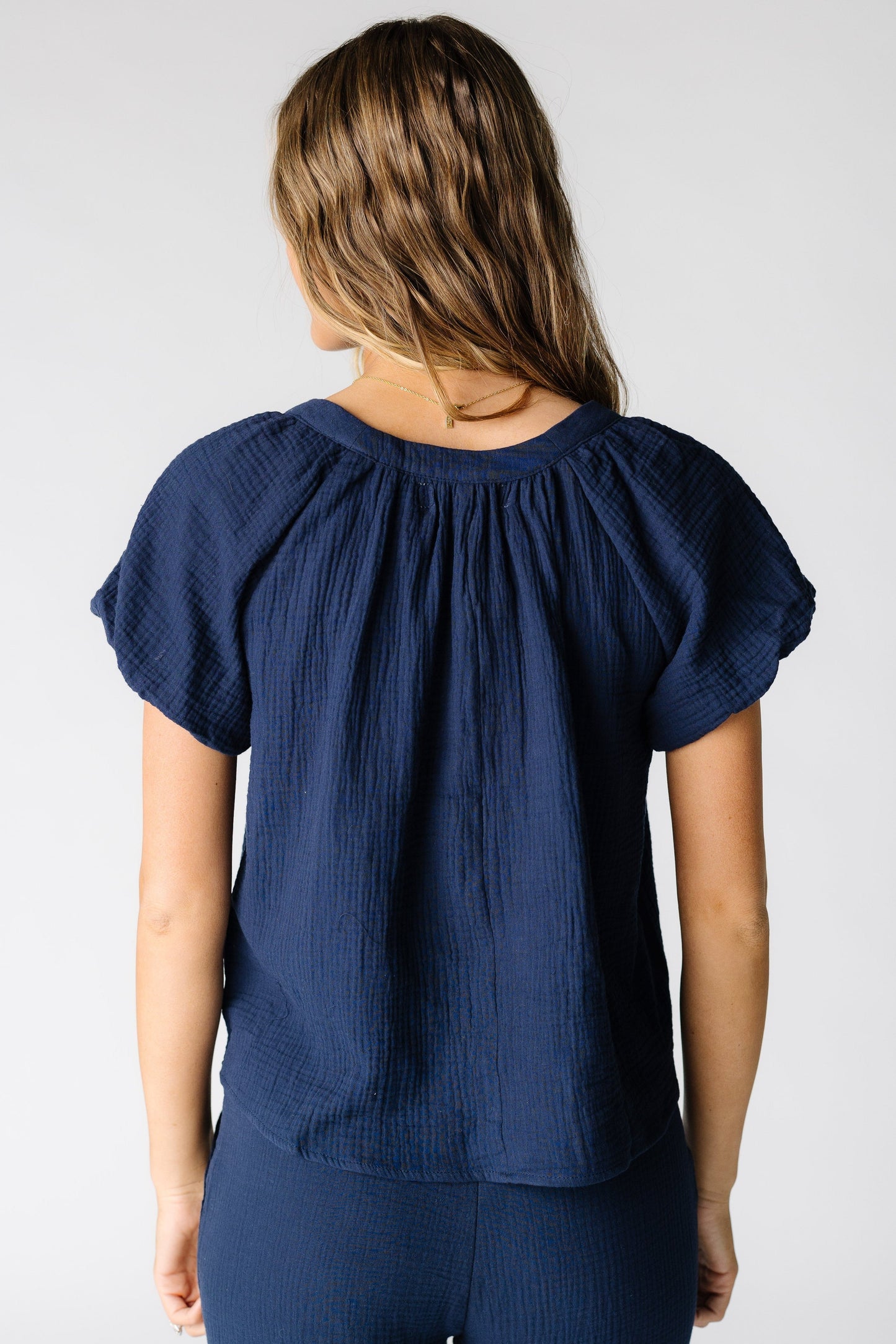 Brass & Roe The Gauze Button-Down Top WOMEN'S TOP brass & roe