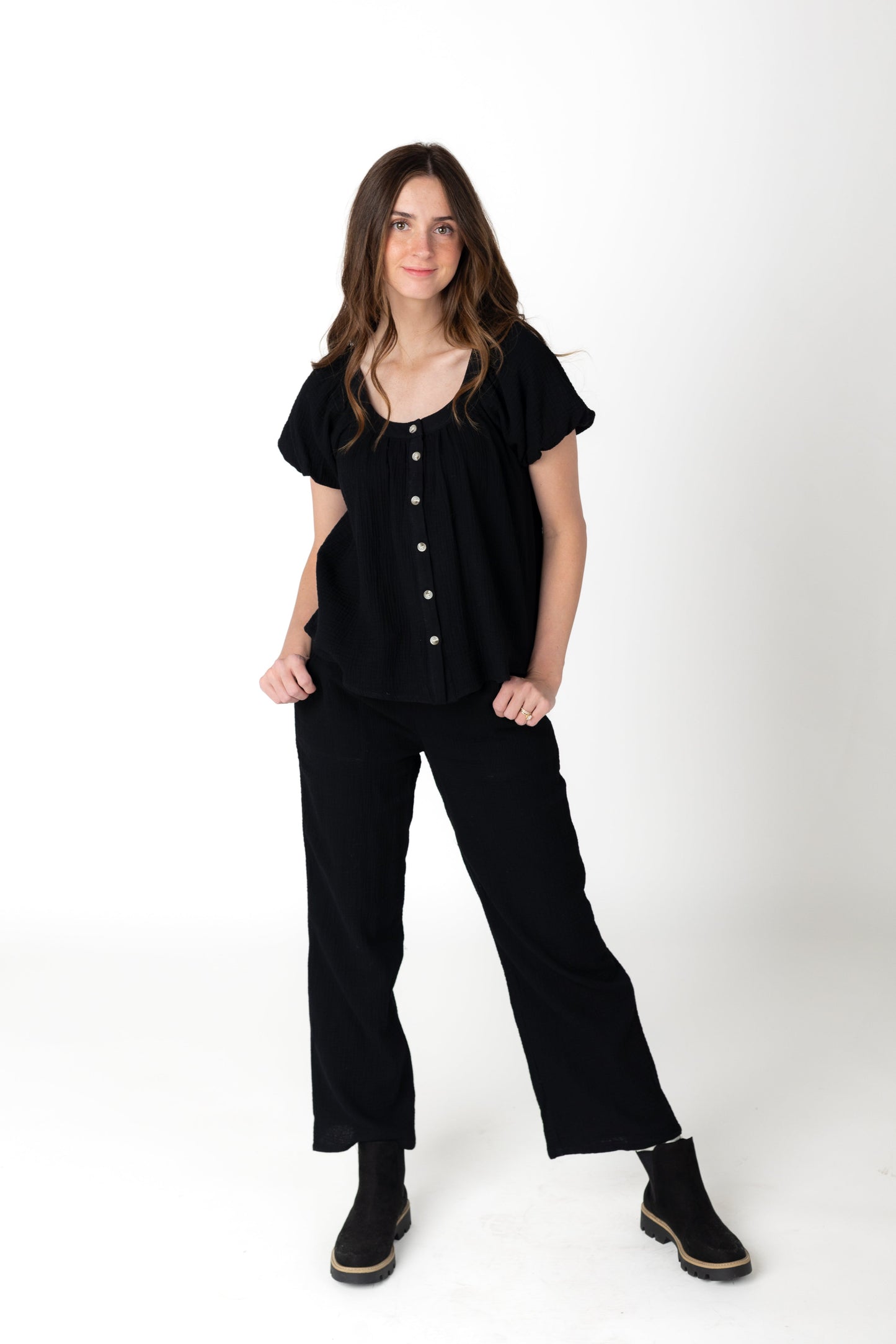 Brass & Roe Gauze Drawstring Pants WOMEN'S PANTS brass & roe