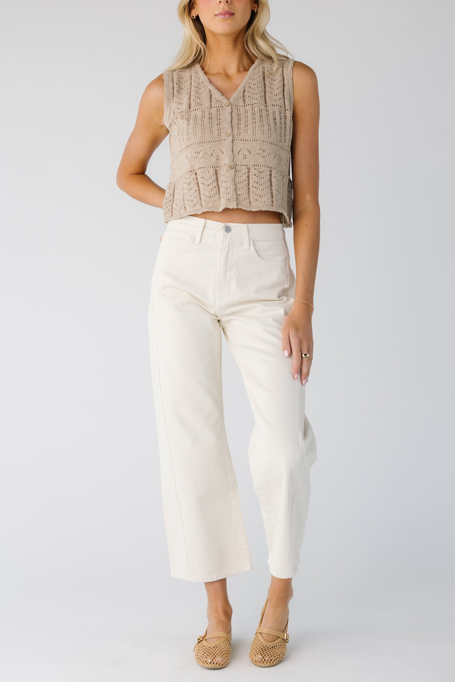 Barrel Jean - Cloud & Eucalyptus WOMEN'S DENIM Just Panmaco Inc.