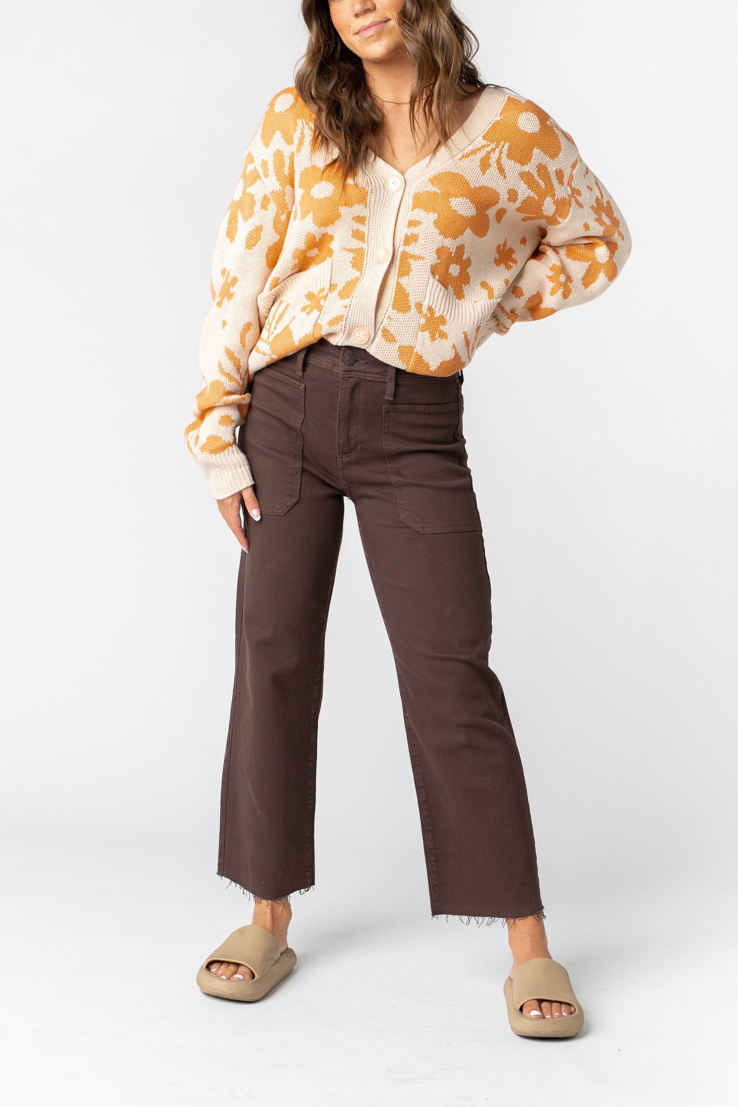 HR Utility Wide Leg Jeans WOMEN'S JEANS Just Panmaco Inc.