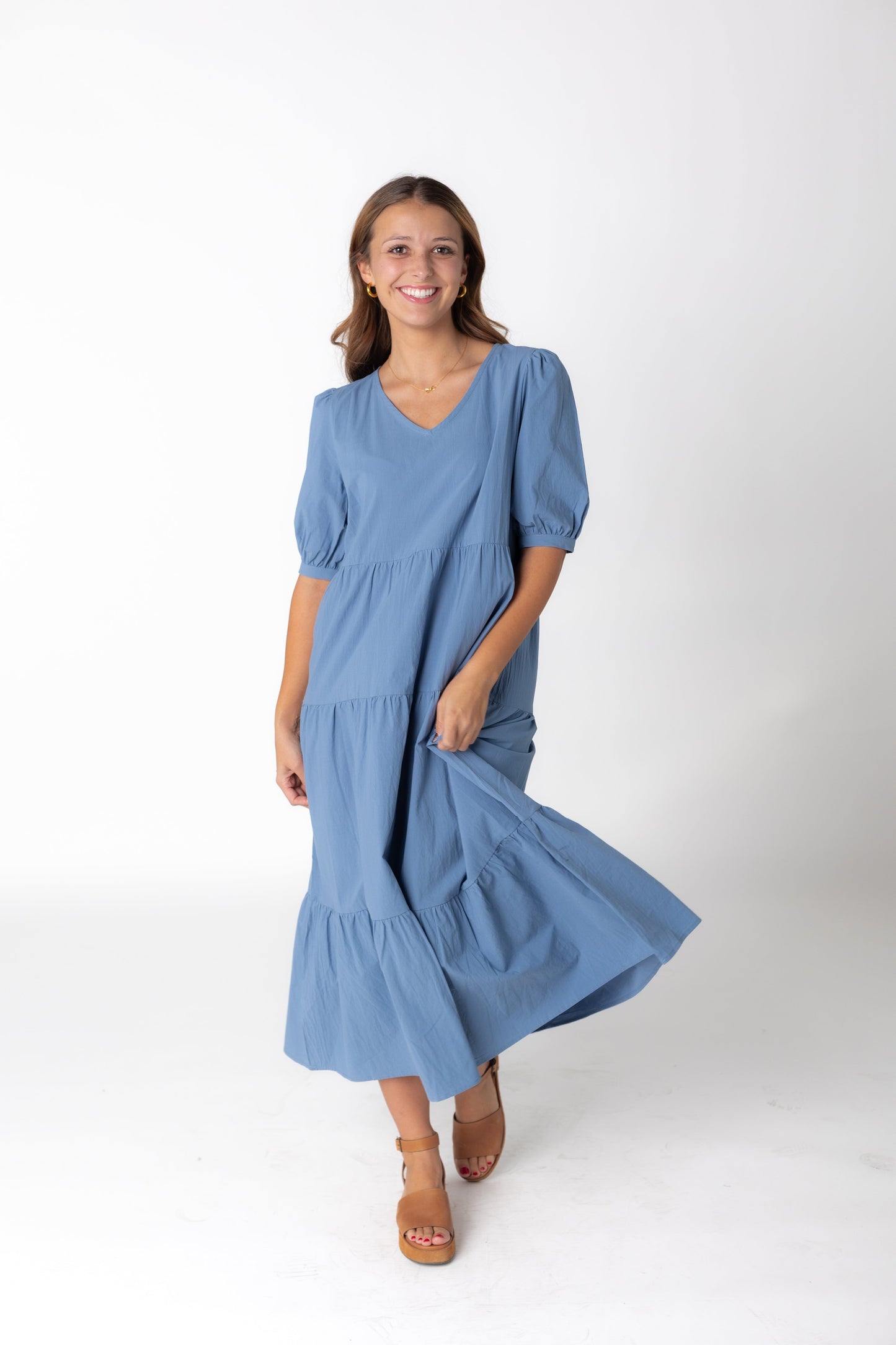 Brass & Roe Jayden V-Neck Dress WOMEN'S DRESS brass & roe