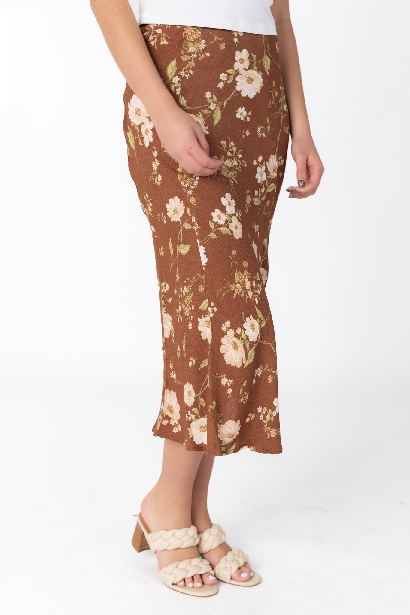Riverside Side Slit Skirt WOMEN'S SKIRTS Blu Pepper