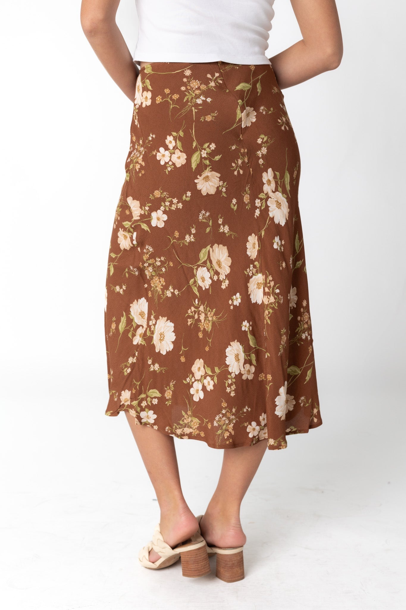 Riverside Side Slit Skirt WOMEN'S SKIRTS Blu Pepper