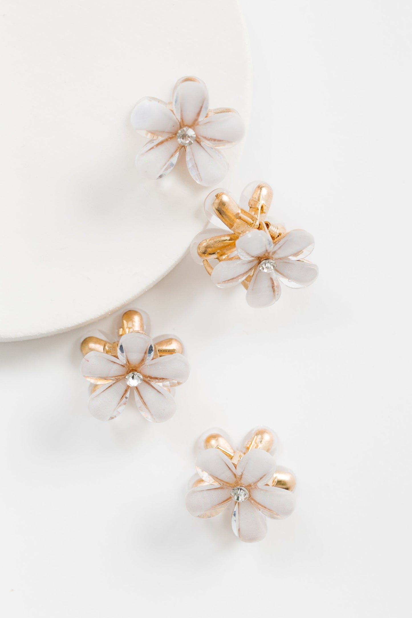 Cove Jasmine Mini Hair Clip Set WOMEN'S HAIR ACCESSORY Cove Accessories Pale Pink OS