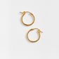 Cove Jet Set Hoops WOMEN'S EARINGS Cove Accessories Gold 19mm 