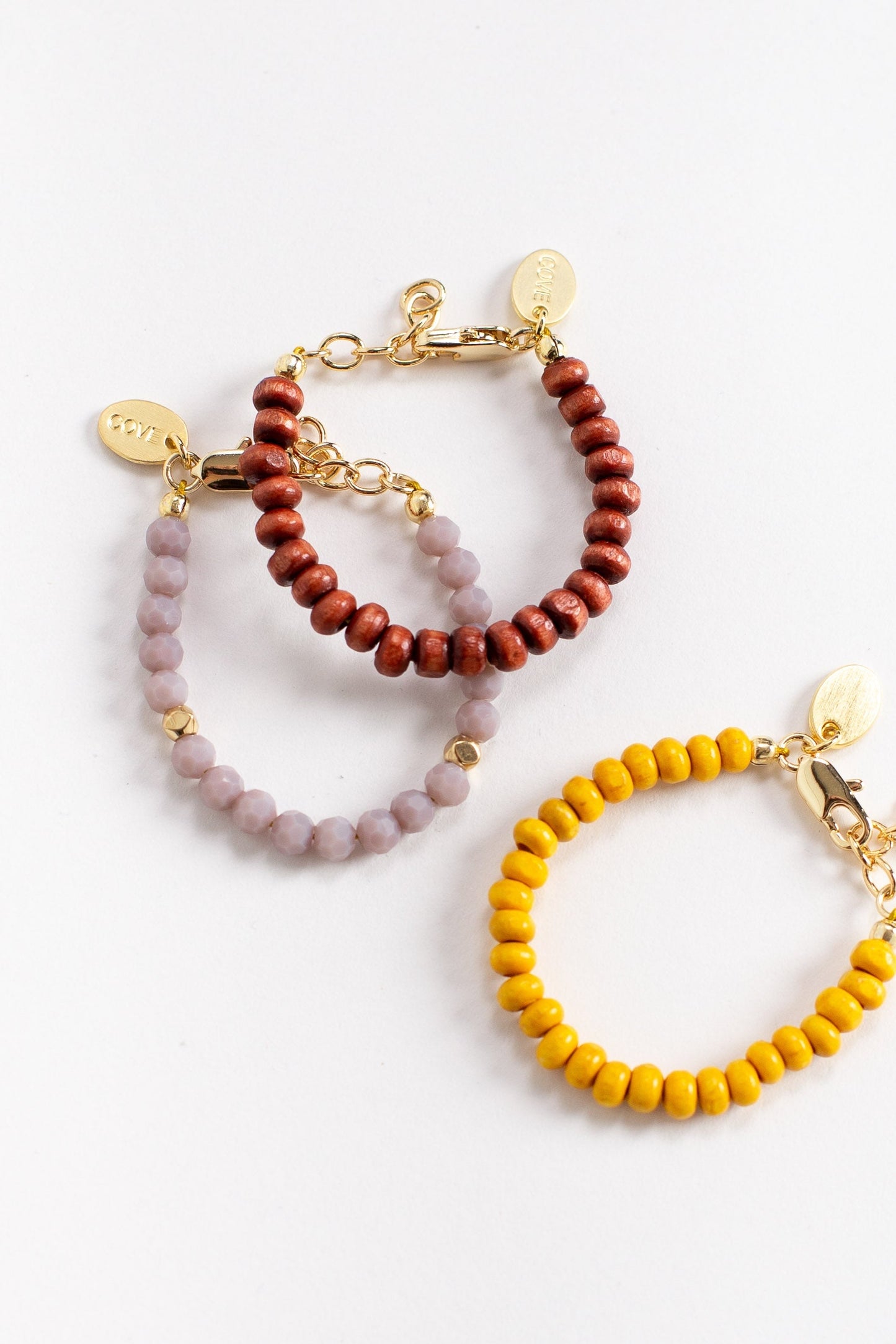 Baby bracelet and children's wood bead bracelet