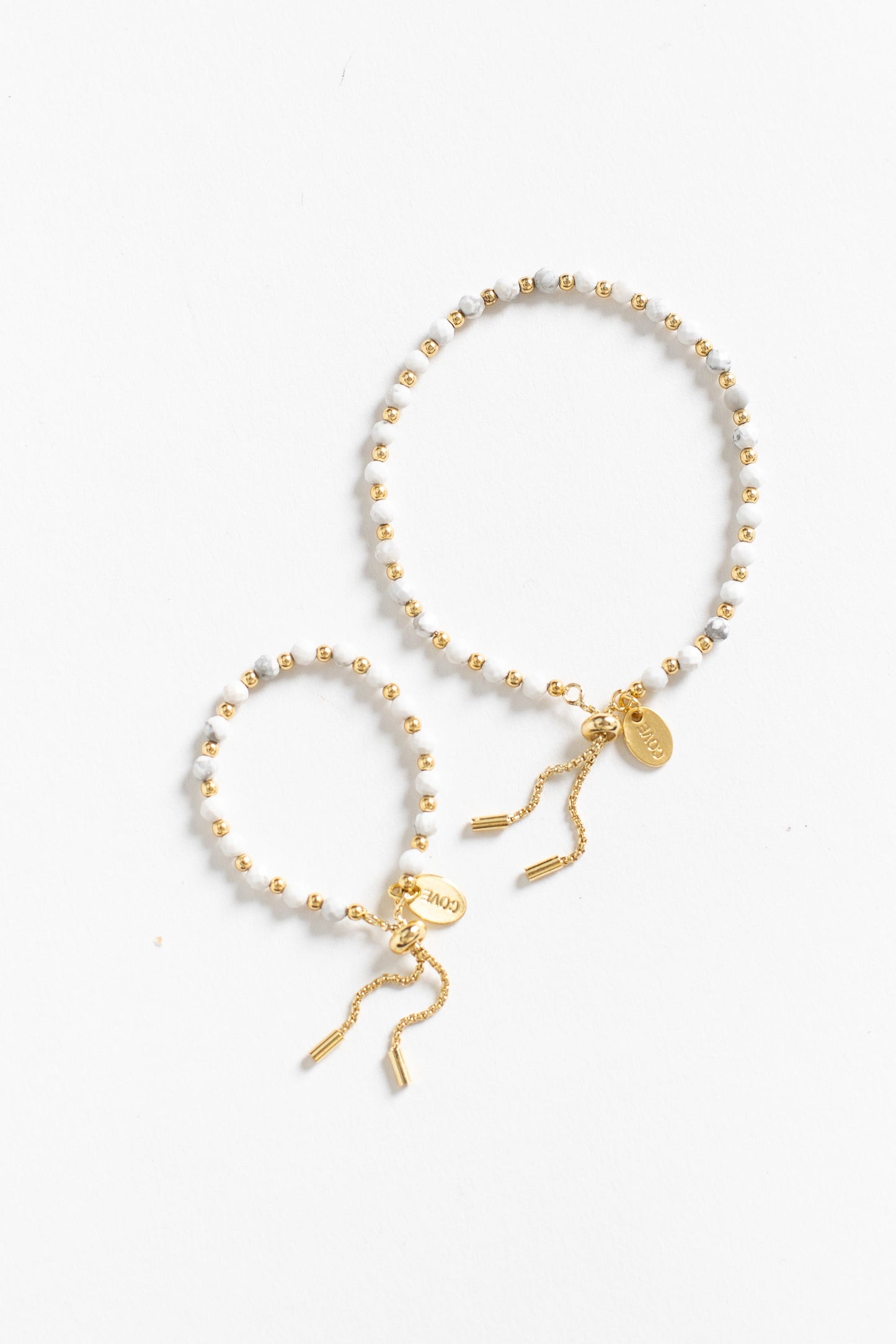 Delicate Layering Bracelet - White Marble Women & Kids Bracelet Cove 