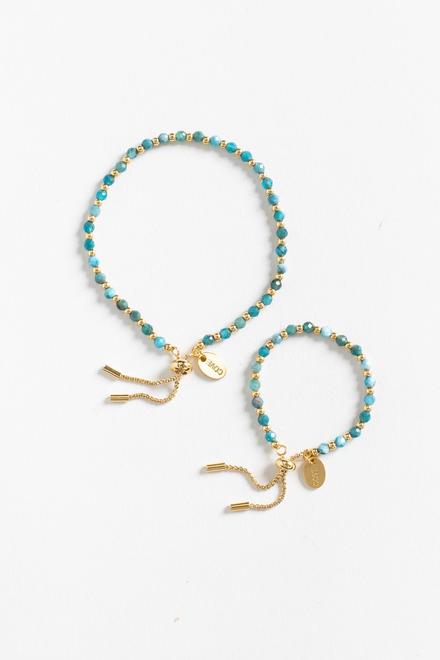 Delicate Layering bracelet - Emerald Blue Women & Kids Bracelet Cove 