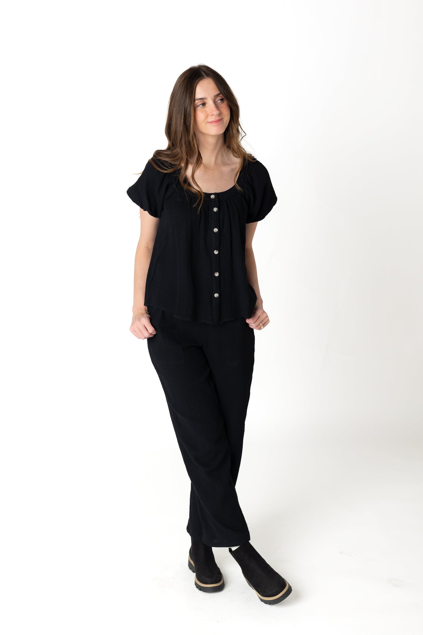 Brass & Roe Gauze Drawstring Pants WOMEN'S PANTS brass & roe