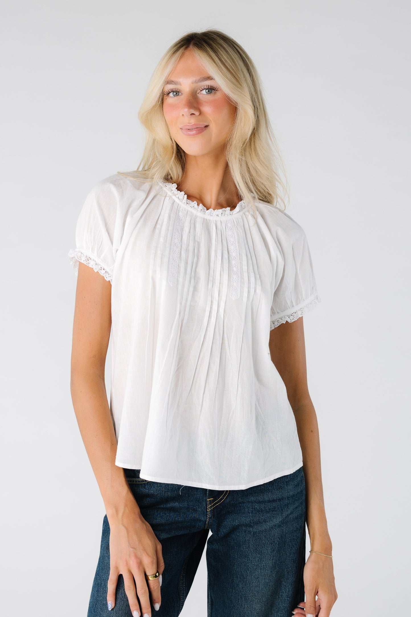 Citrus Elliot Blouse WOMEN'S TOP Citrus White XS