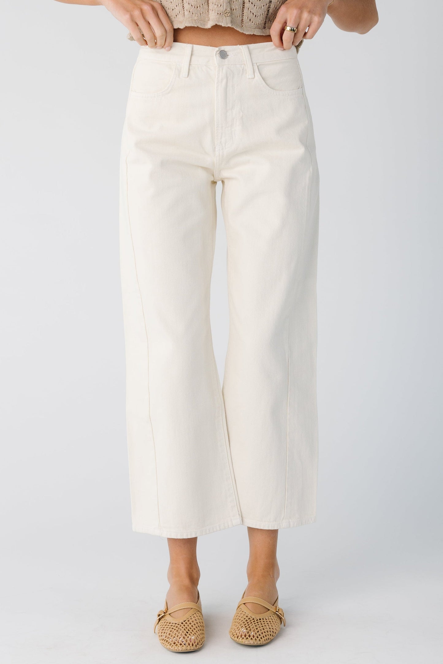 Barrel Jean - Cloud & Eucalyptus WOMEN'S DENIM Just Panmaco Inc.