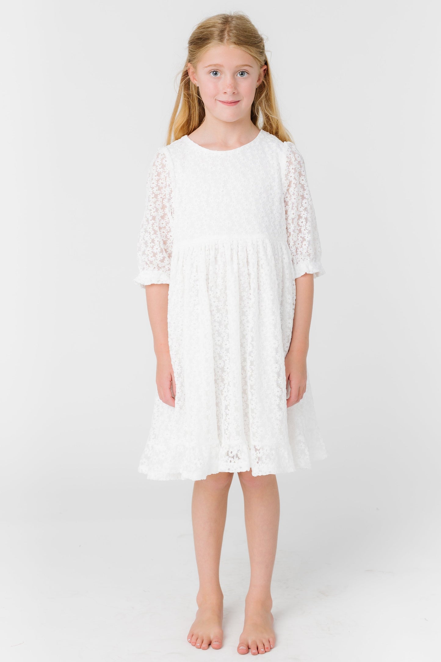 Brass & Roe It's Your Day Lace Girl's Dress GIRL'S DRESS brass & roe White 11/12