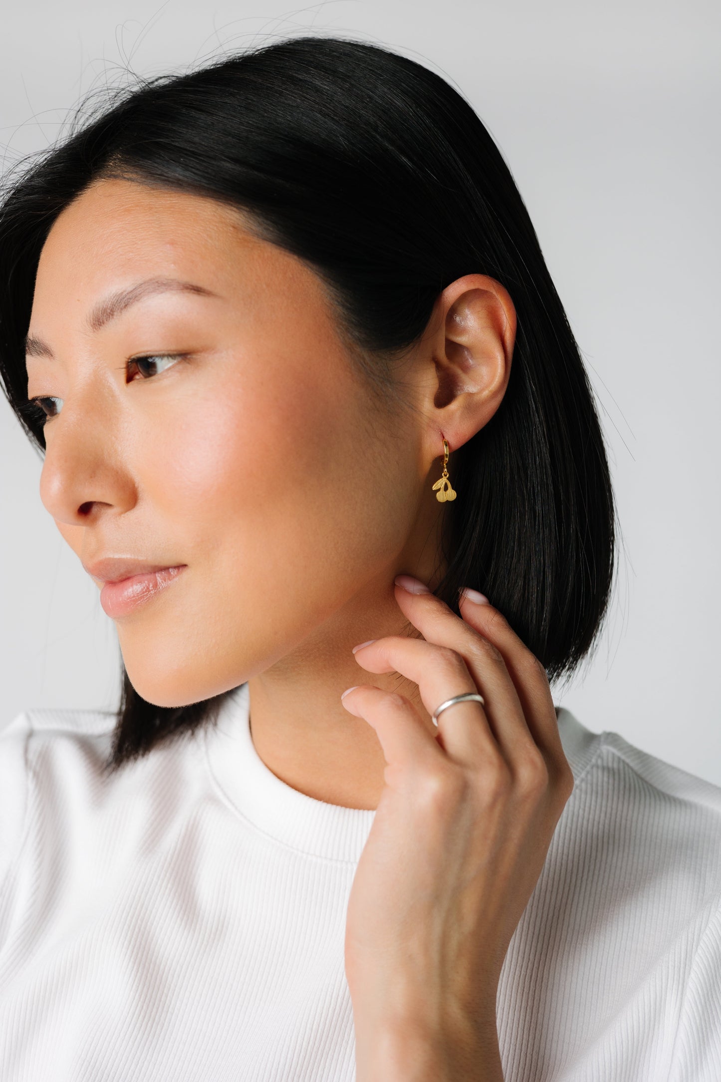 Cove Cherry Huggies WOMEN'S EARINGS Cove Accessories