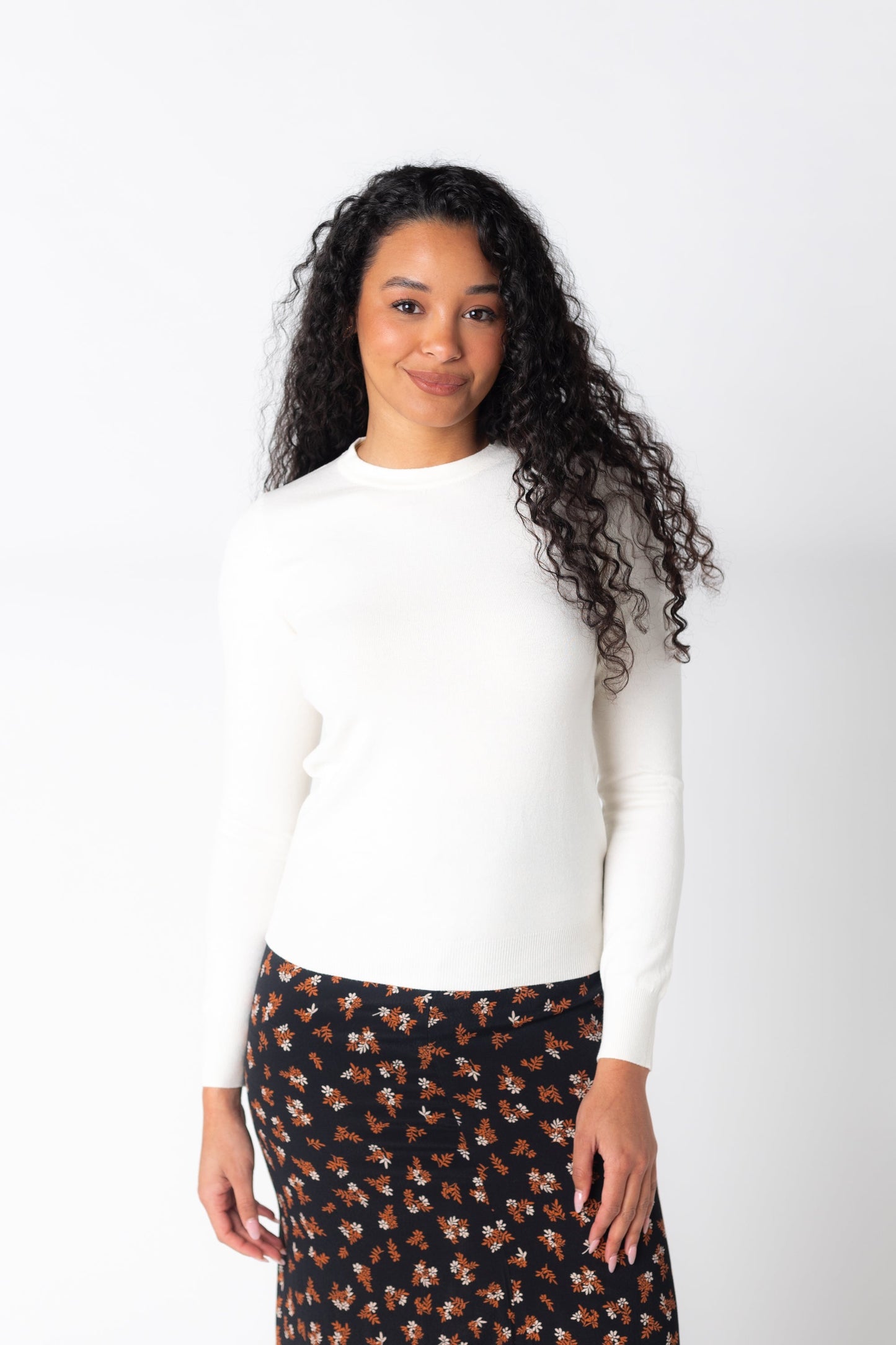 Saylor Soft Sweater WOMEN'S SWEATERS Be Cool Off White S