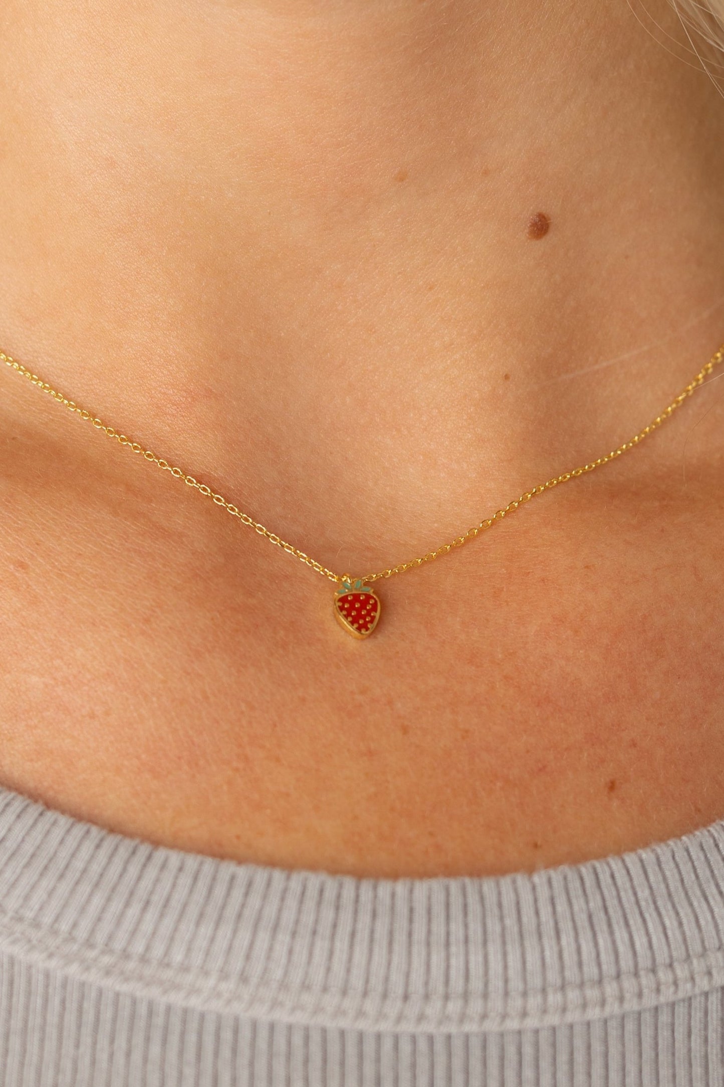 Cove Strawberry Necklace WOMEN'S NECKLACE Cove Accessories