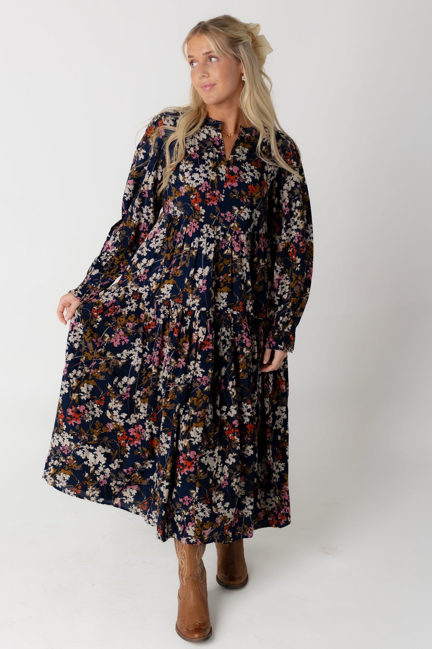Citrus Roxie Dress WOMEN'S DRESS Citrus Navy Print XS