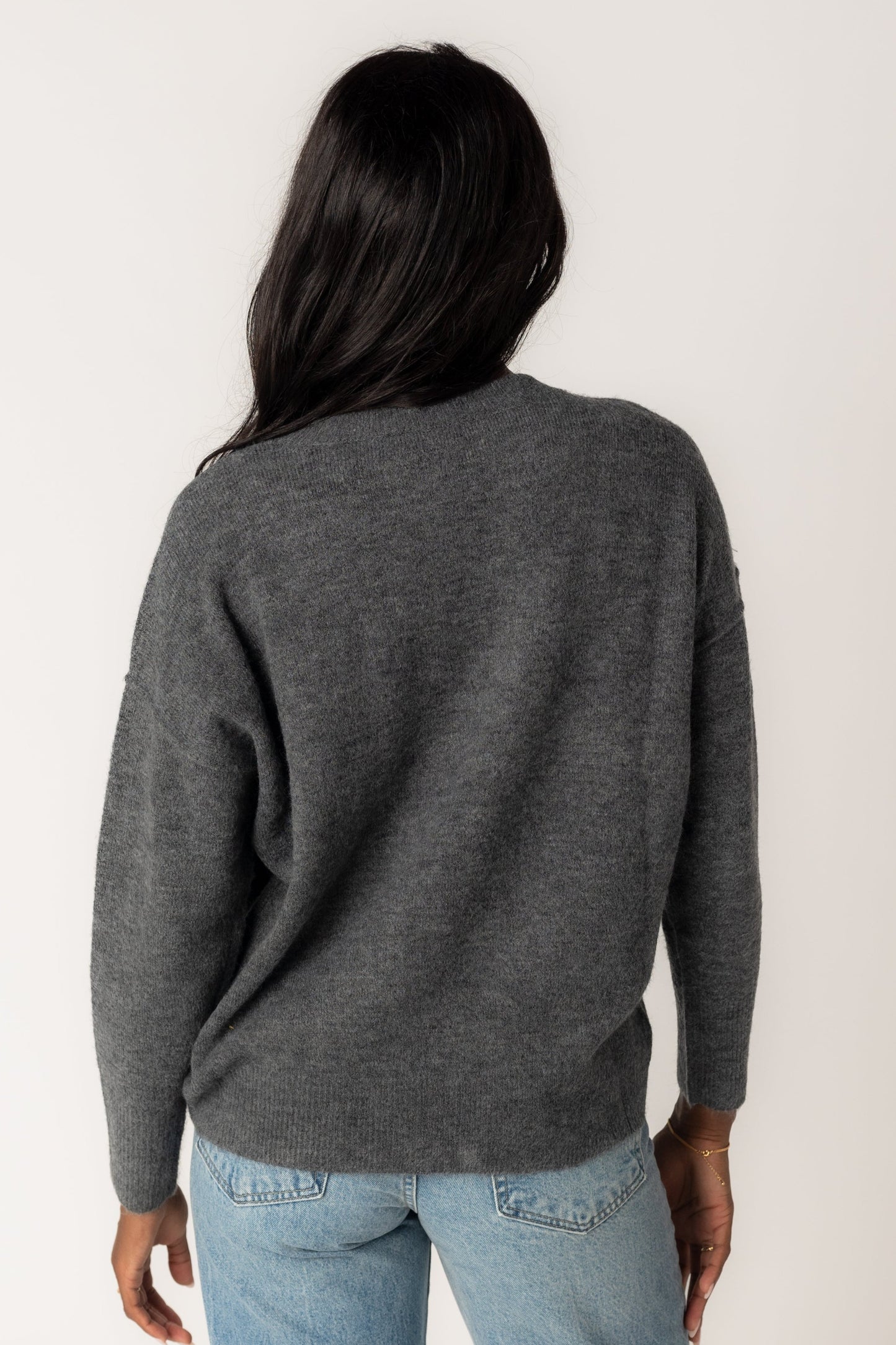 Good Looks Crewneck Sweater WOMEN'S SWEATERS Blu Pepper