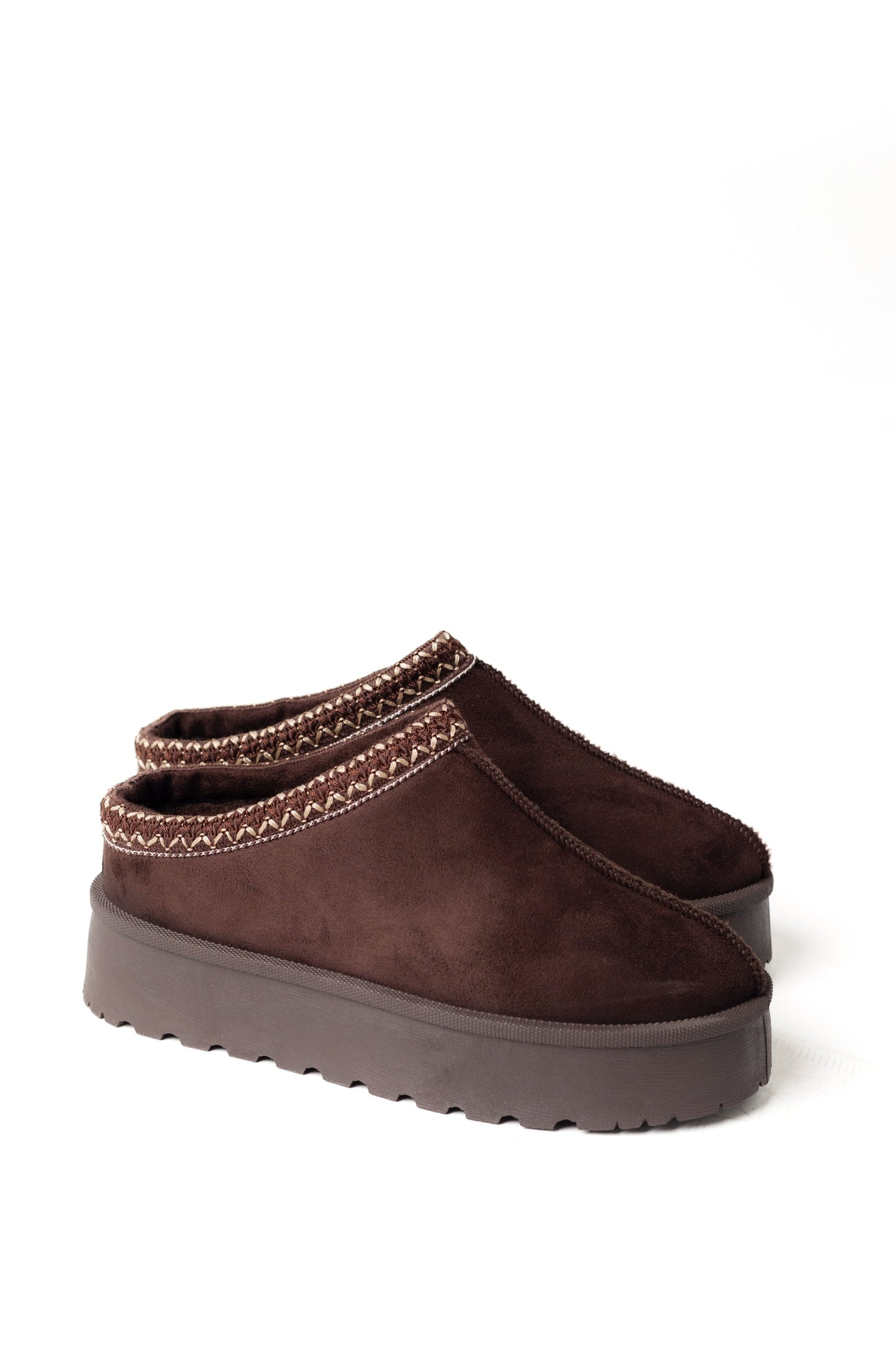 Braided Platform Slipper Women's Slippers Top Guy Brown 5.5