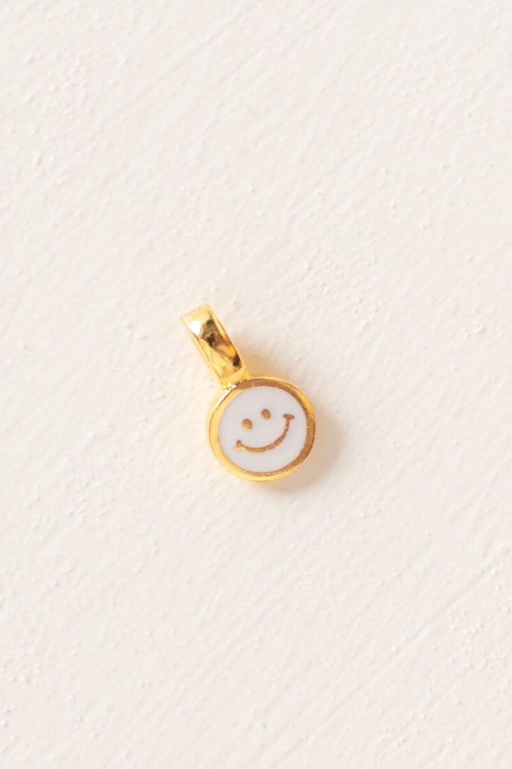 Cove Smiley Clip On Charm Cove Charms Cove Accessories White OS