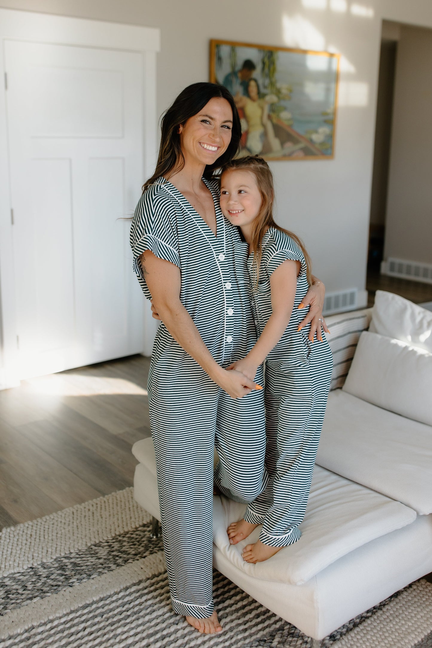 Striped Onesie Pajama - Petite WOMEN'S PAJAMAS brass & roe