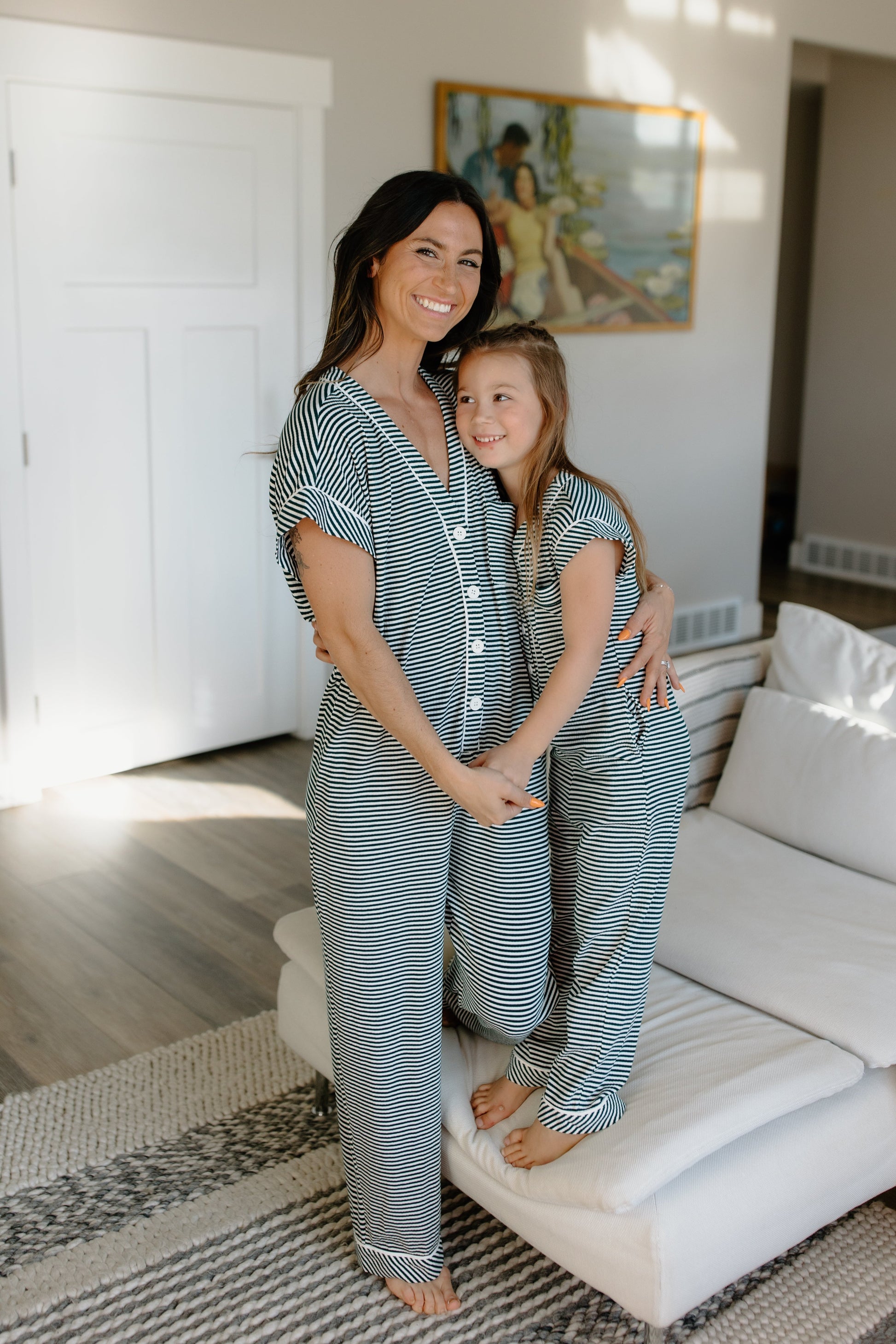 Striped Onesie Pajama - Petite WOMEN'S PAJAMAS brass & roe
