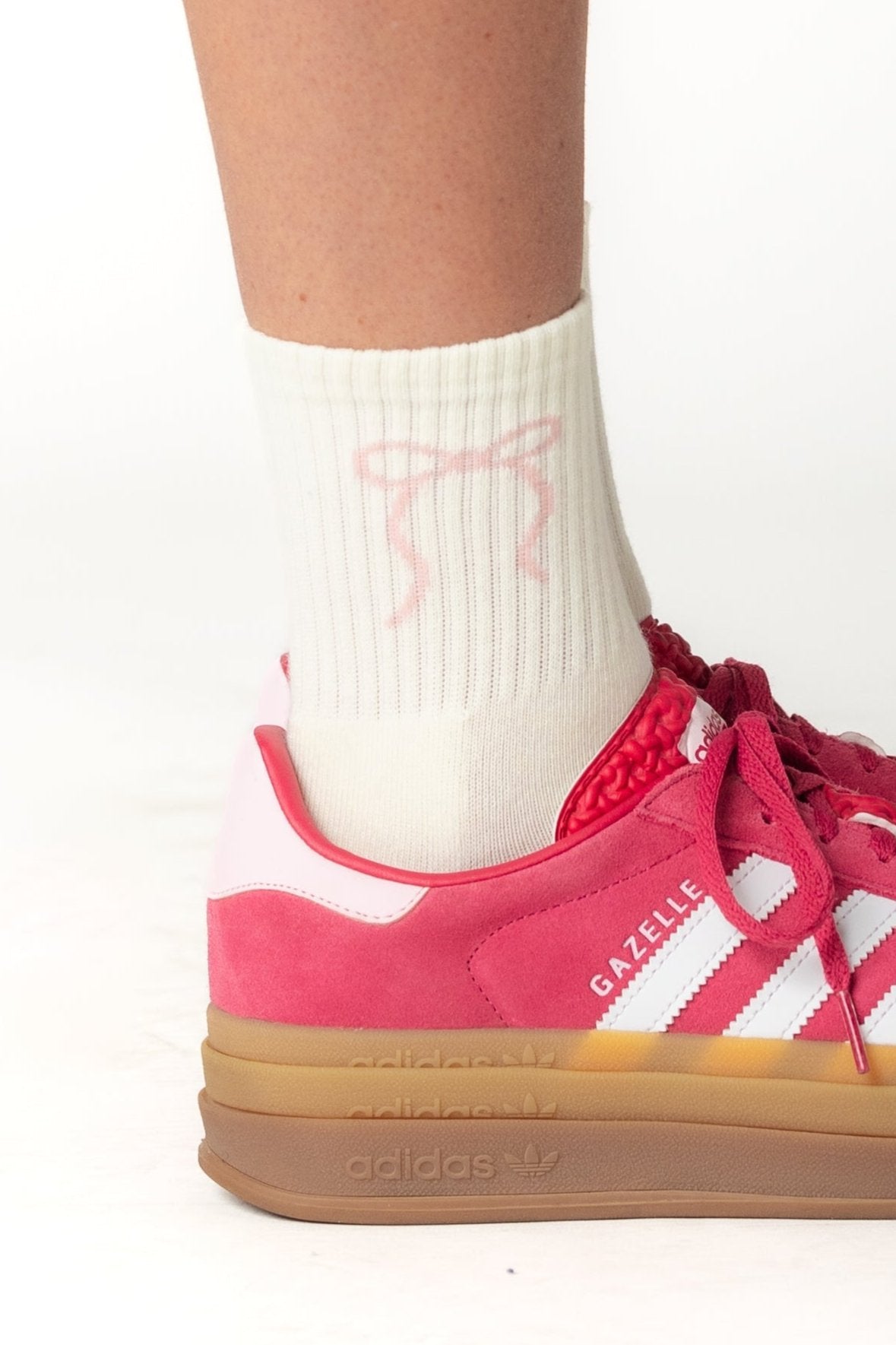 Cove Pink Bow Socks WOMEN'S SOCKS Cove Accessories