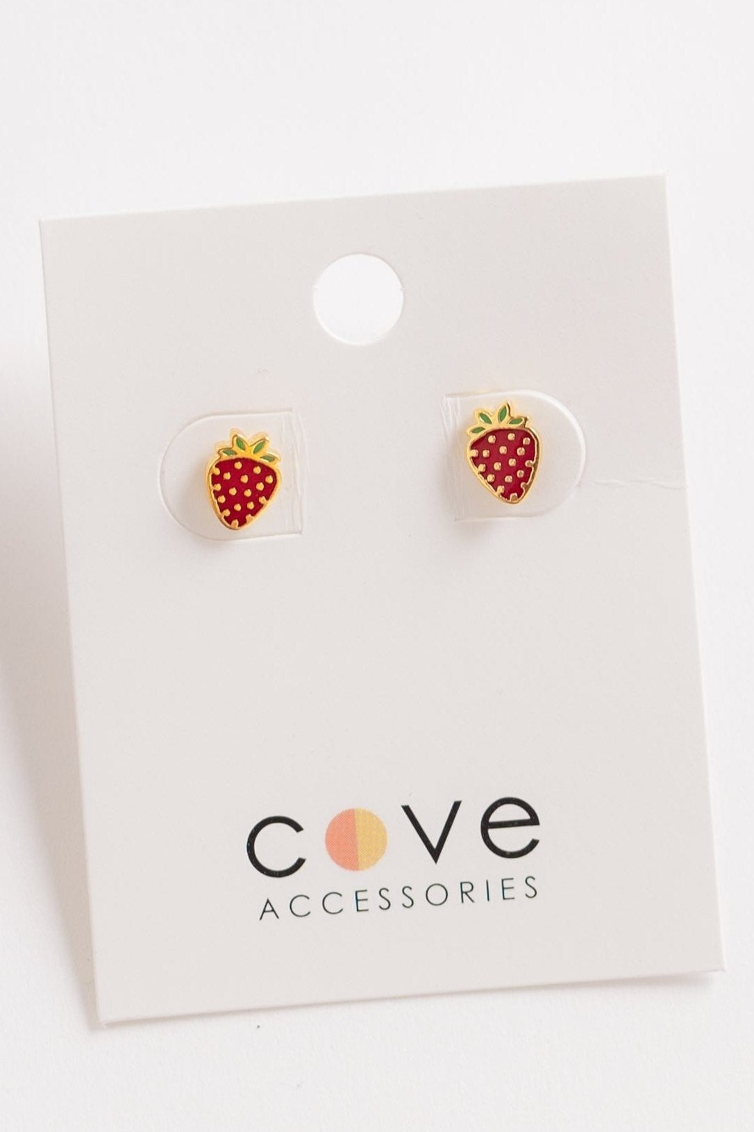 Cove Strawberry Earrings WOMEN'S EARINGS Cove Accessories Red OS