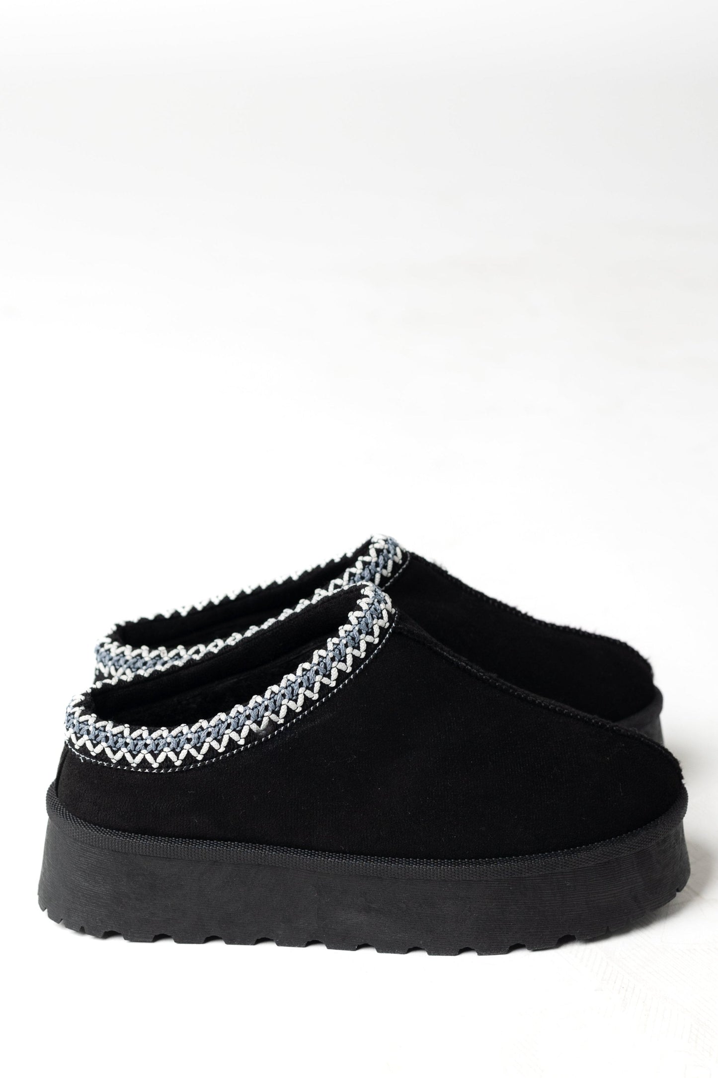 Braided Platform Slipper Women's Slippers Top Guy Black 5.5