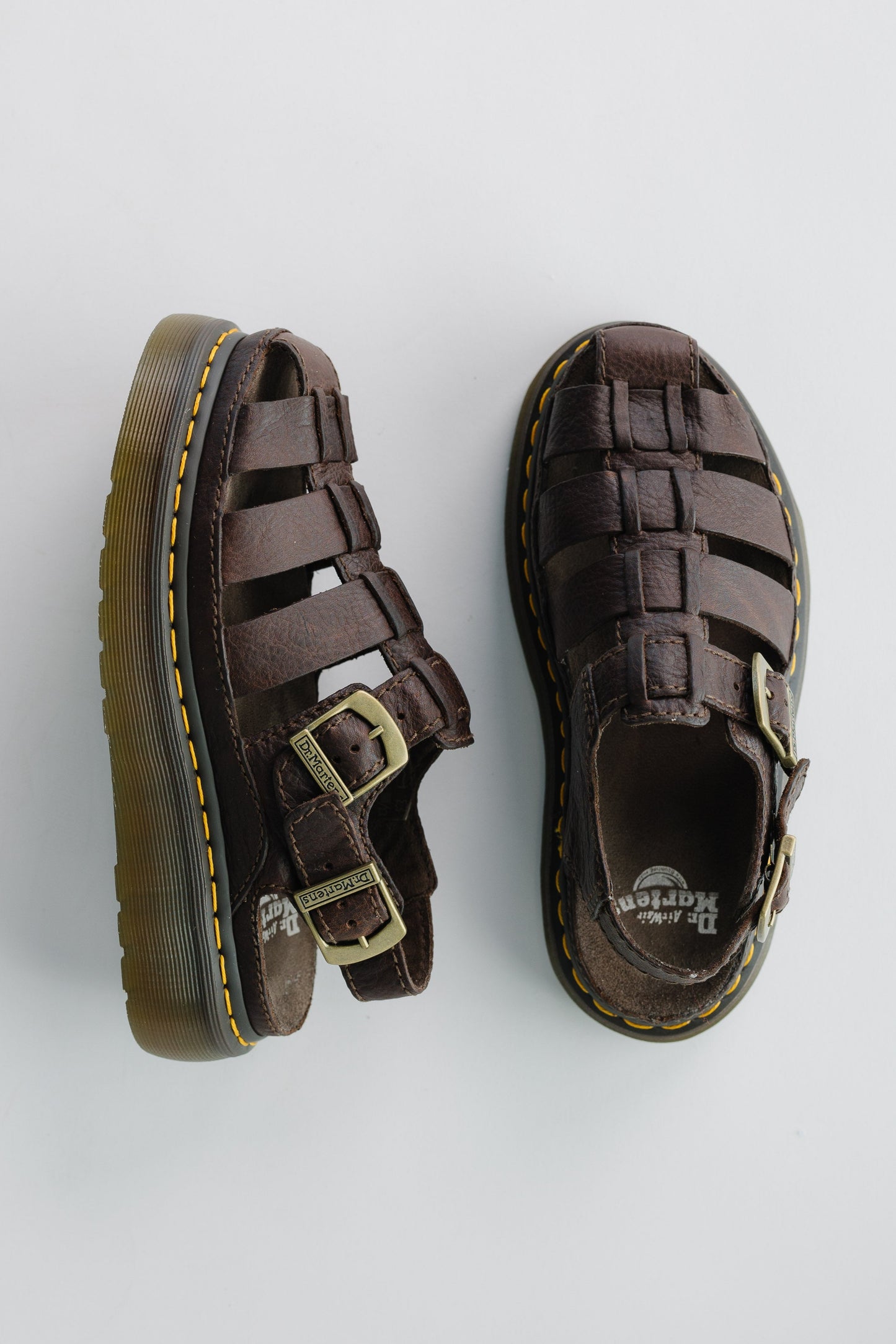 Dr Martens Wrenlie Dark Brown Grizzly WOMEN'S SHOES Dr Martens