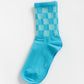Cove Checker Retro Socks WOMEN'S SOCKS Cove Accessories Blue/Blue OS 