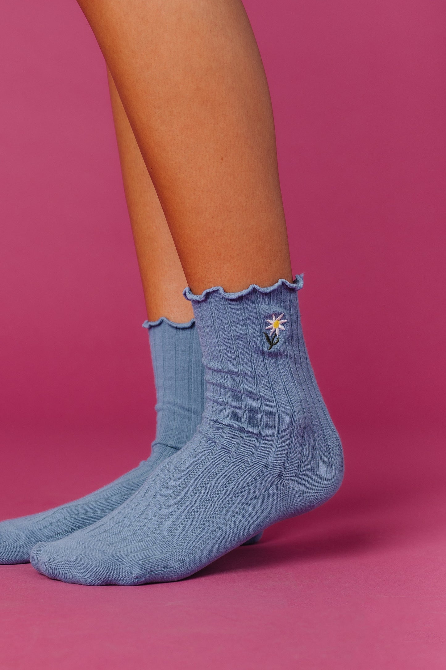 In The Valley Embroidered Sock WOMEN'S SOCKS Cove Accessories