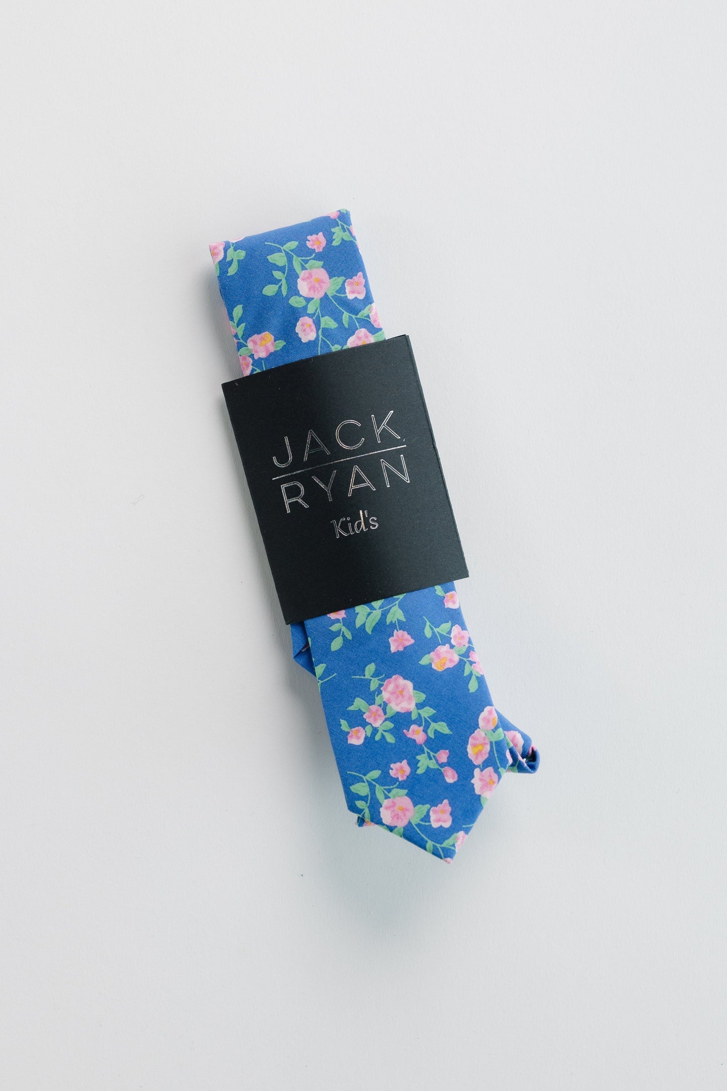 Jack Ryan Summer Ties MEN'S TIE JACK RYAN Blue Floral Kid's - 14" x 2"