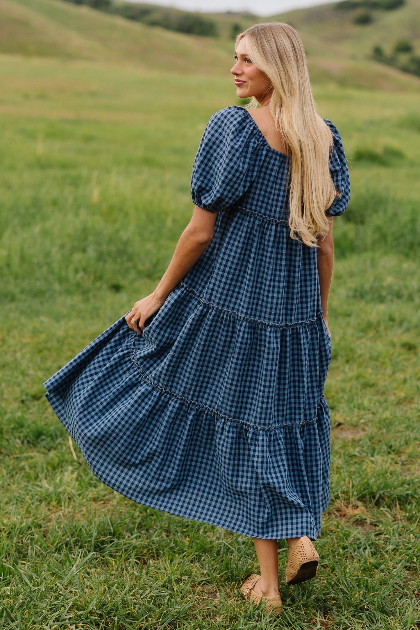 Brass & Roe Charity Tiered Midi Dress WOMEN'S DRESS brass & roe