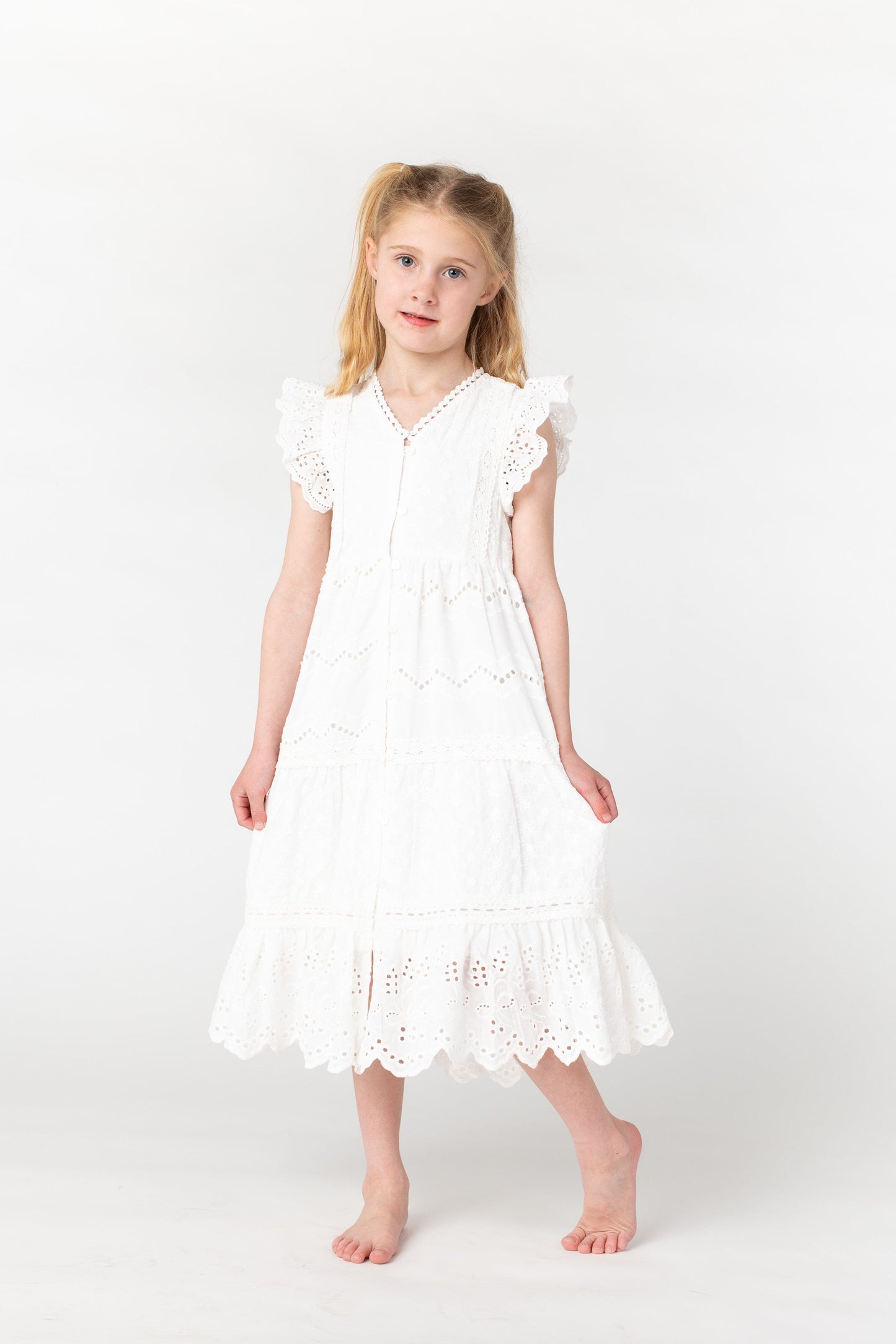 The Little Lucy Dress GIRL'S DRESS brass & roe