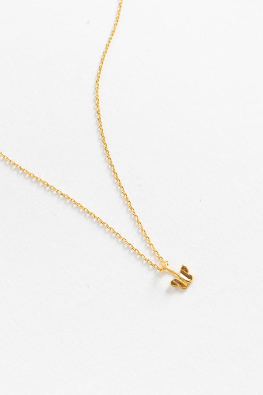 Petite Butterfly Necklace WOMEN'S NECKLACE Cove Gold Plated 16"
