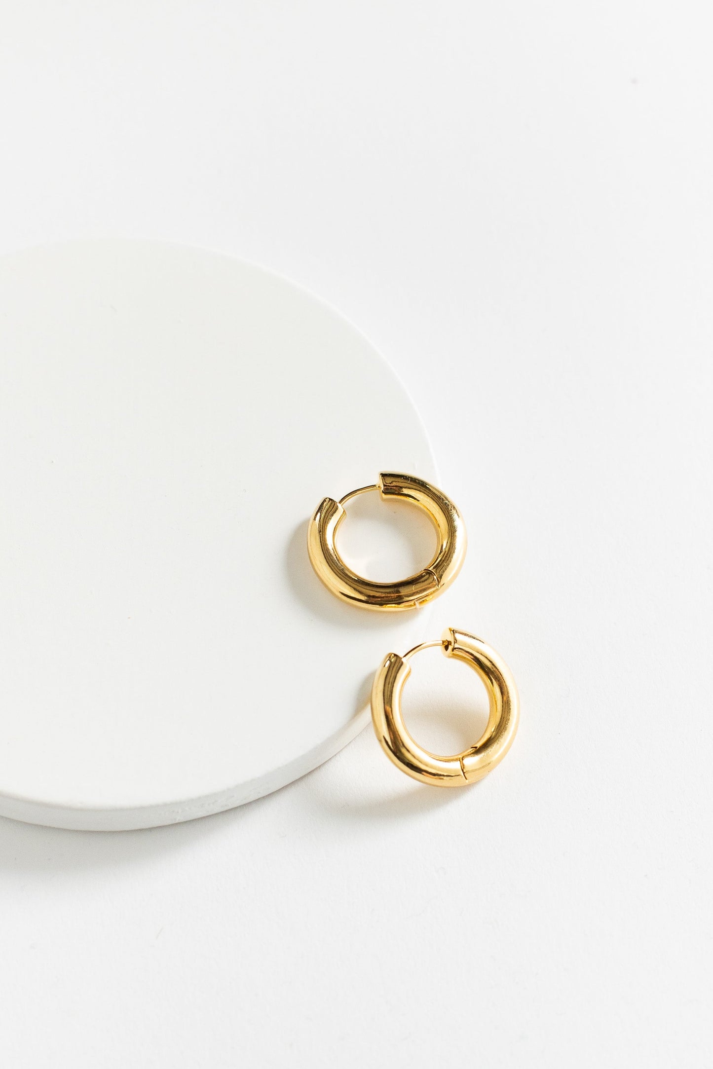 Chunky Large Hoops WOMEN'S EARINGS Cove Gold Plated OS