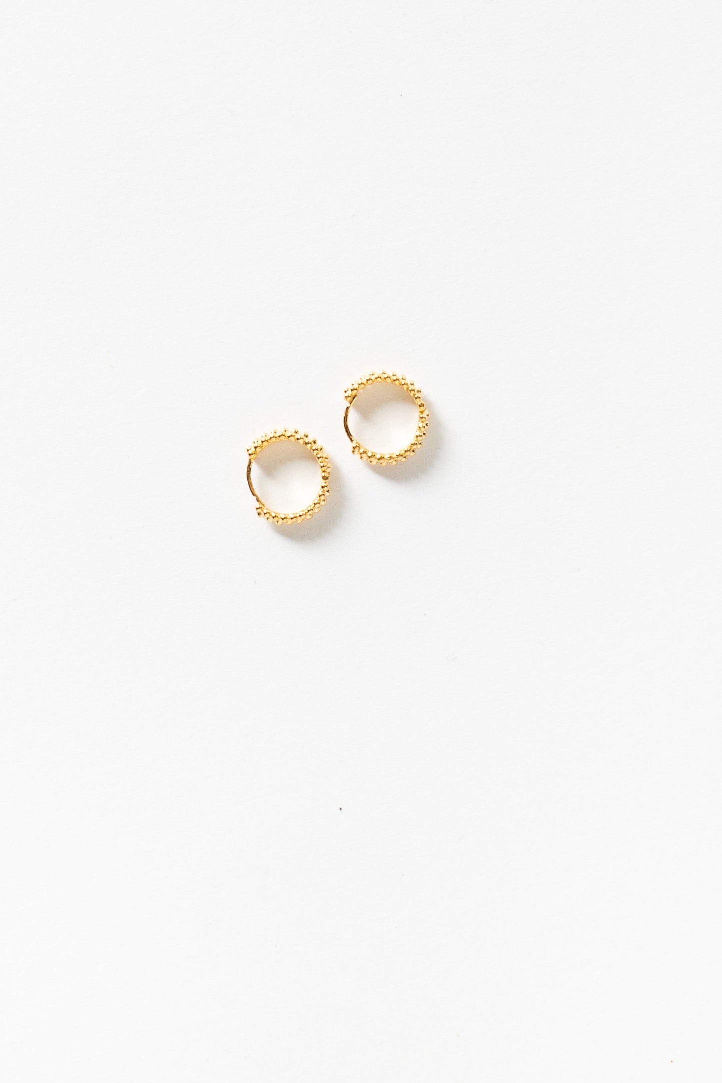 Beaded Gold Hoop Earring WOMEN'S EARINGS Cove