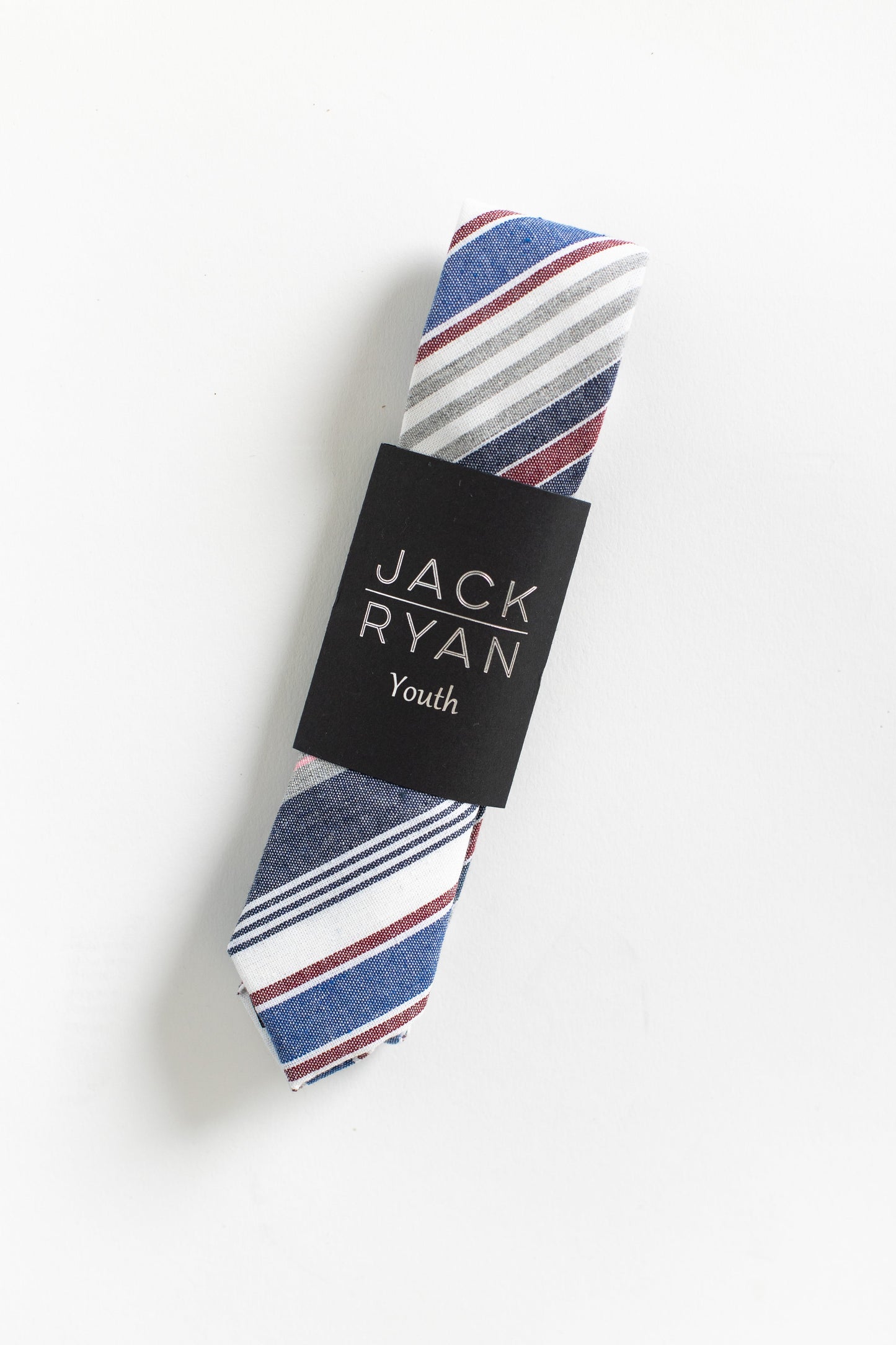 The Samuel Tie MEN'S TIE JACK RYAN Blue Stripe Youth